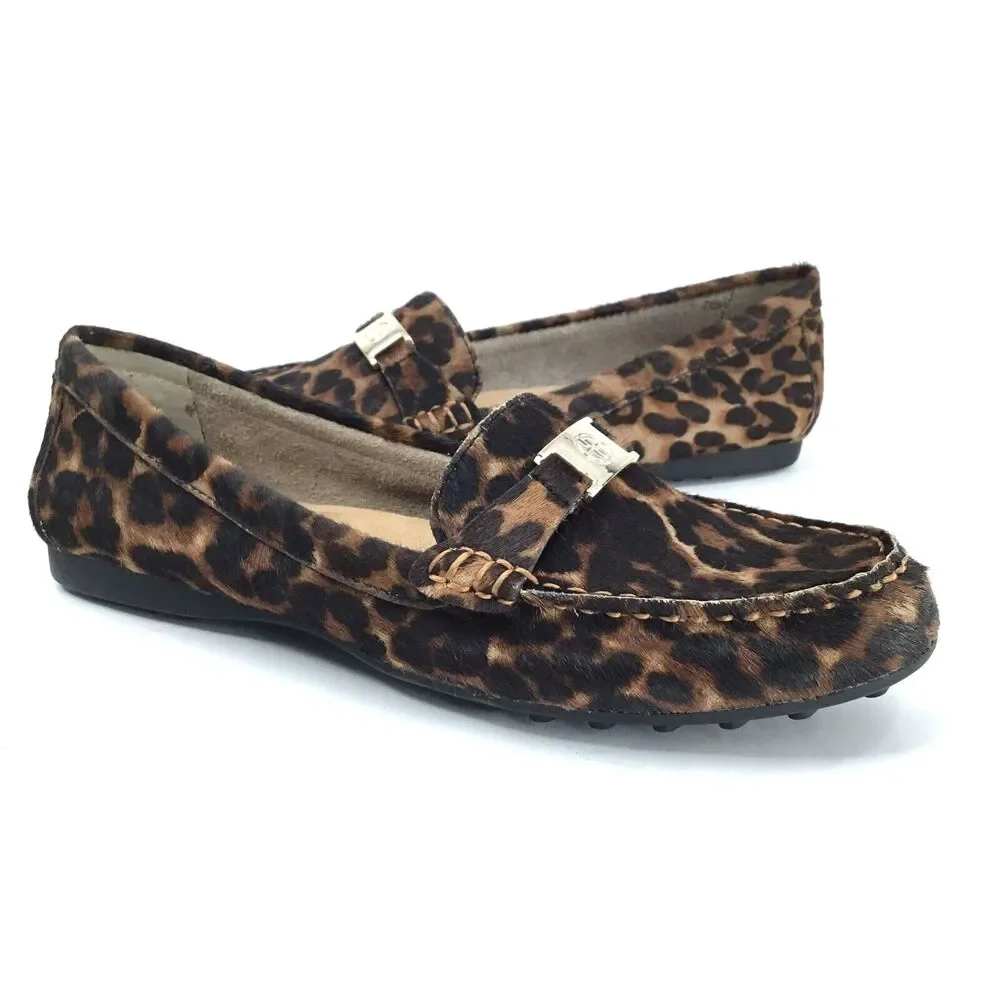 Giani Bernini Dailyn Memory Foam Slip On Loafer Mocs sz 8 Calf Hair Animal Fur - Picture 1 of 13